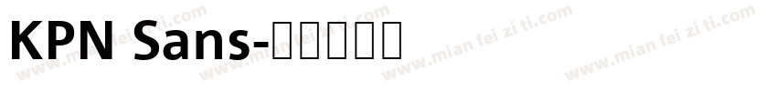 KPN Sans字体转换